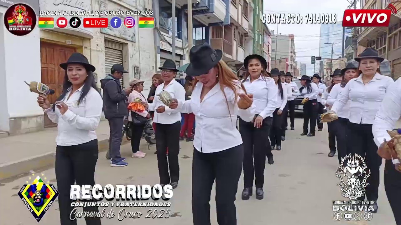 MORENADA CENTRAL COCANI- RECORRIDO RUMBO AL CARNAVAL DE ORURO 2025