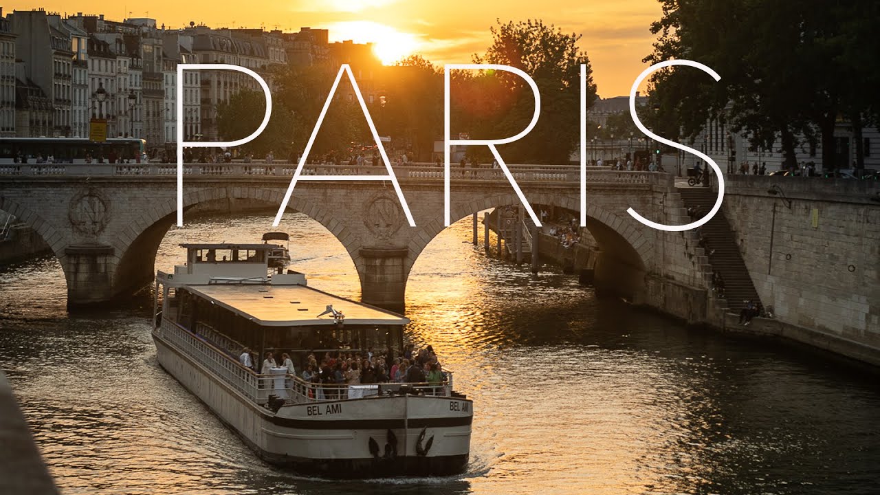 Glorious Paris Sunset Walk: From the Louvre to Notre-Dame in 4K