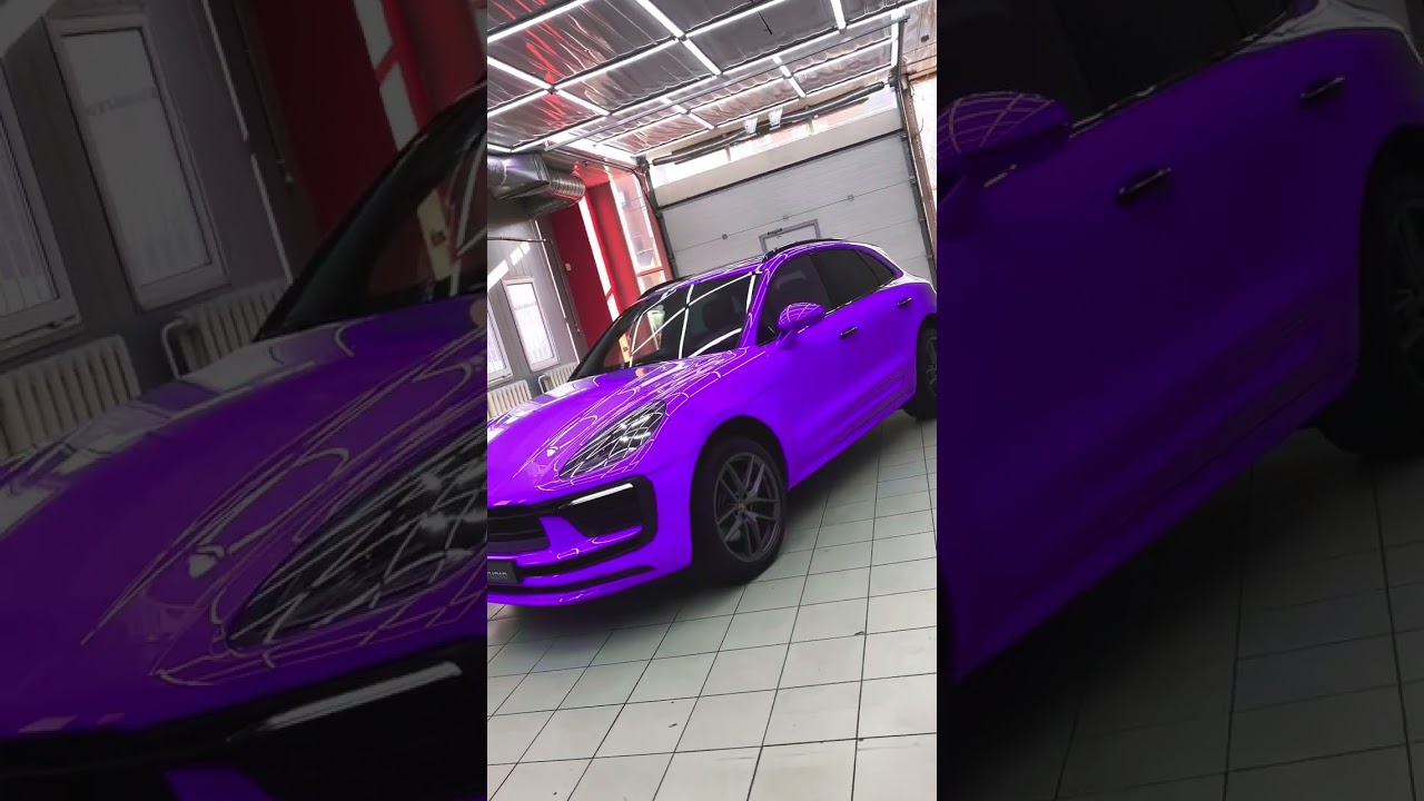 Неповторимый Porsche Macan🔥Защита автомобиля глянцевой антигравийной пленкой#M3studio#