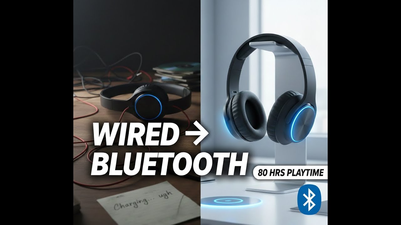​حولت سماعتي السلكية لـ Bluetooth ببطارية تدوم 80 ساعة!