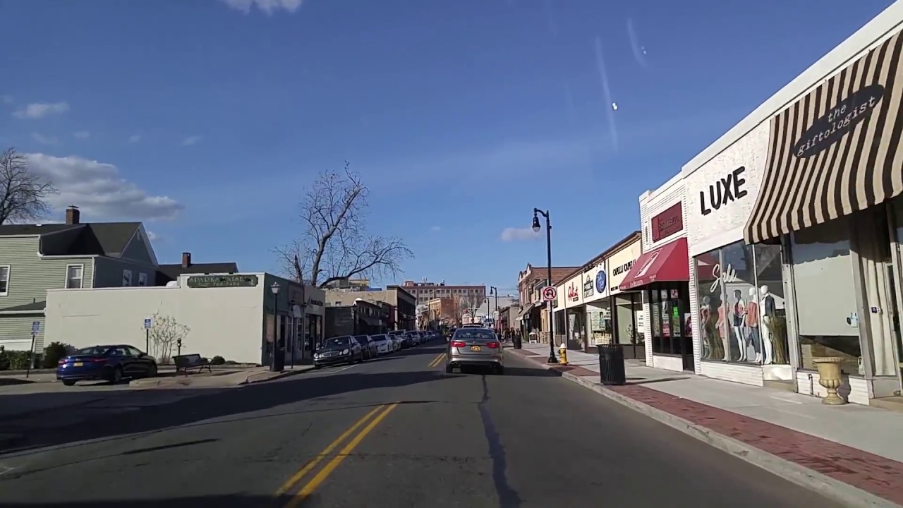 Driving from Rockville Centre to Malverne in Nassau,New York