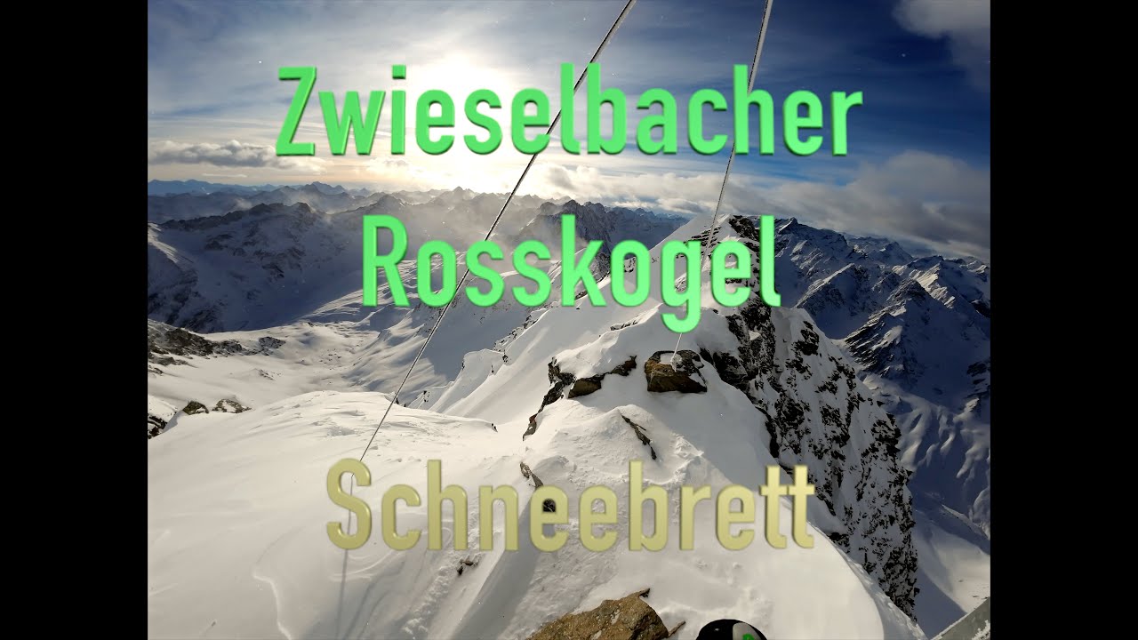 Zwieselbacher Rosskogel Skitour am 01.01.2024 mit Schneebrett