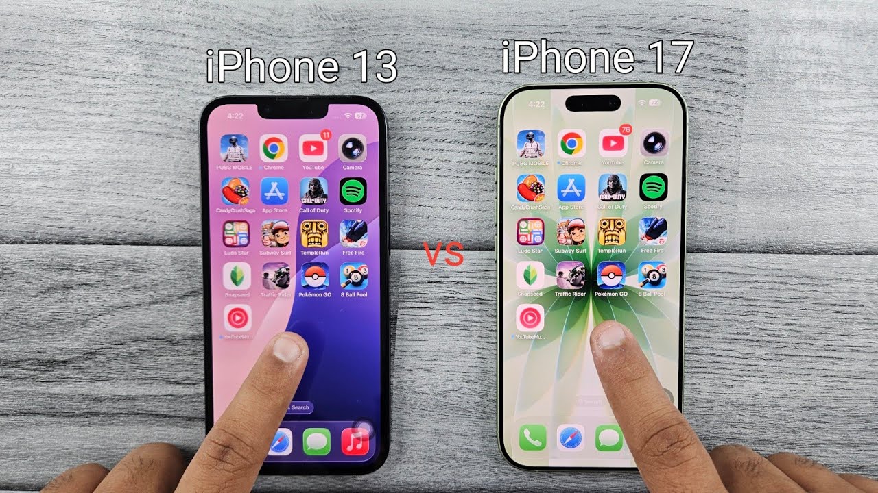 iPHONE 17 vs iPHONE 13 Speed Test 