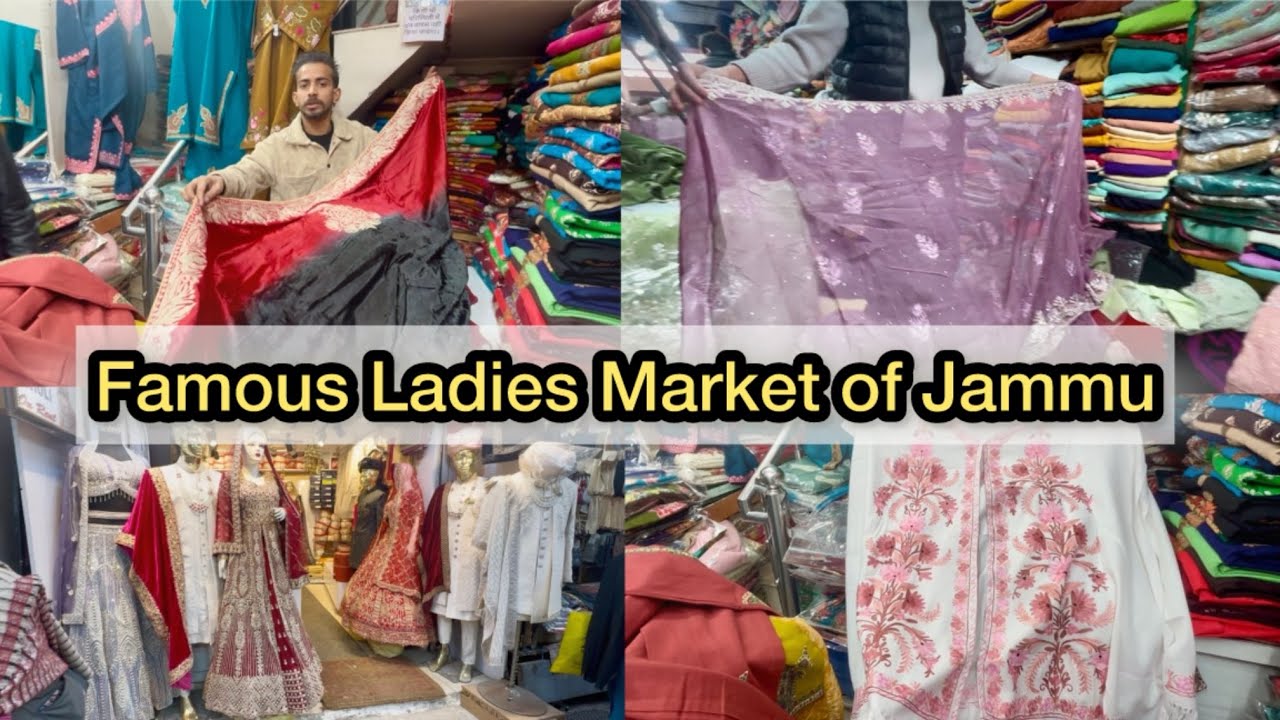 Jammu ki sabse sasti market||Suits,cape shawl srf ₹300 main?||Endof season sale|Famous ladies market