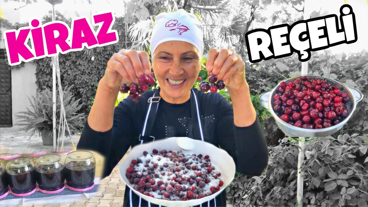 EV YAPIMI KİRAZ REÇELİ !!! NASIL YAPILIR EN PÜF NOKTALARI İLE ANLATTIM 🍒