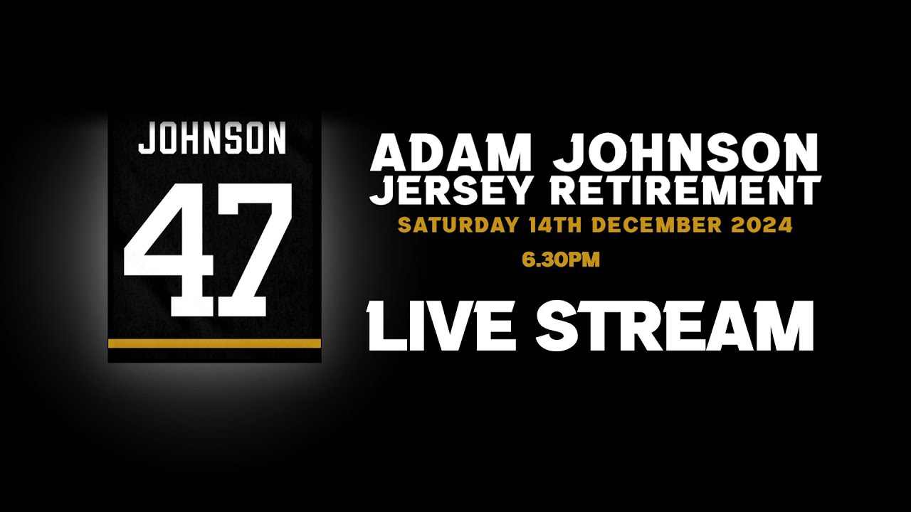 Adam Johnson Jersey Retirement Ceremony - 14/12/24
