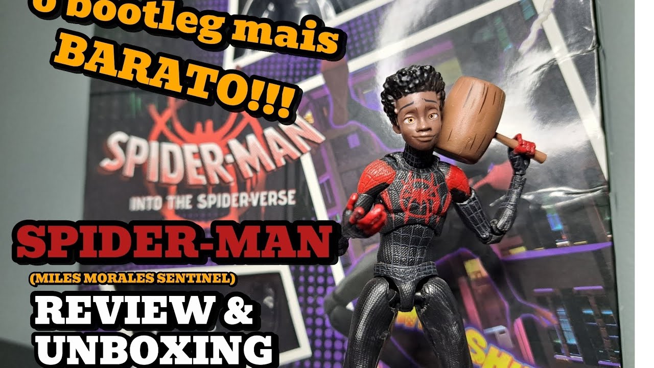 ESSE É O BOOTLEG MAIS BARATO!! - SPIDERMAN MILES MORALES SENTINEL BOOTLEG - REVIEW E UNBOXING