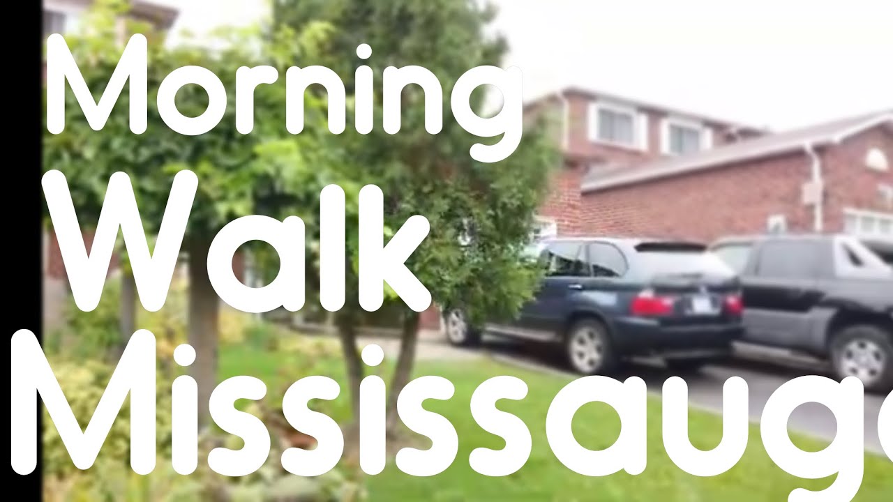 Good Morning Walk in the neighbourhood of Mississauga Ontario Canada.