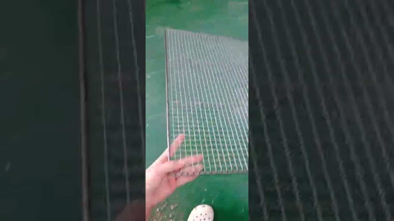 Spray painting and drying net tray  Flat circular clamp iron mesh  Metal spray grid