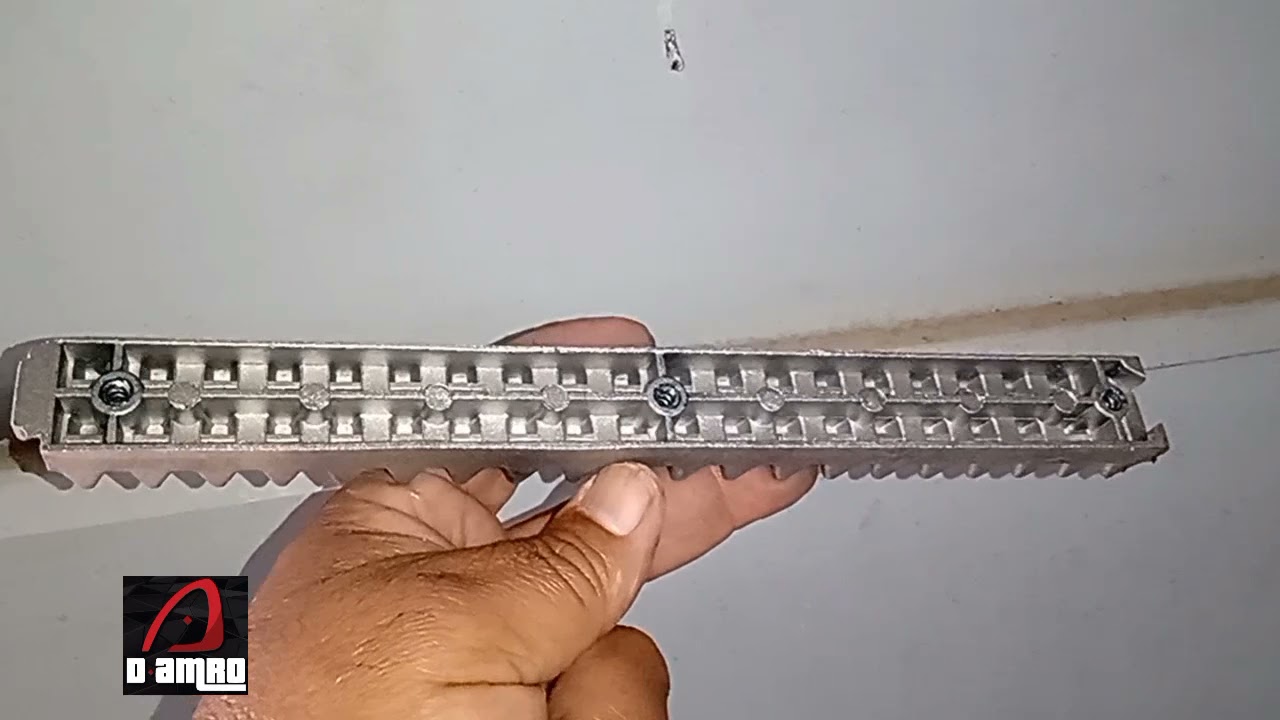 Cremalheira de alumínio - Quando os dentes da cremalheira quebram