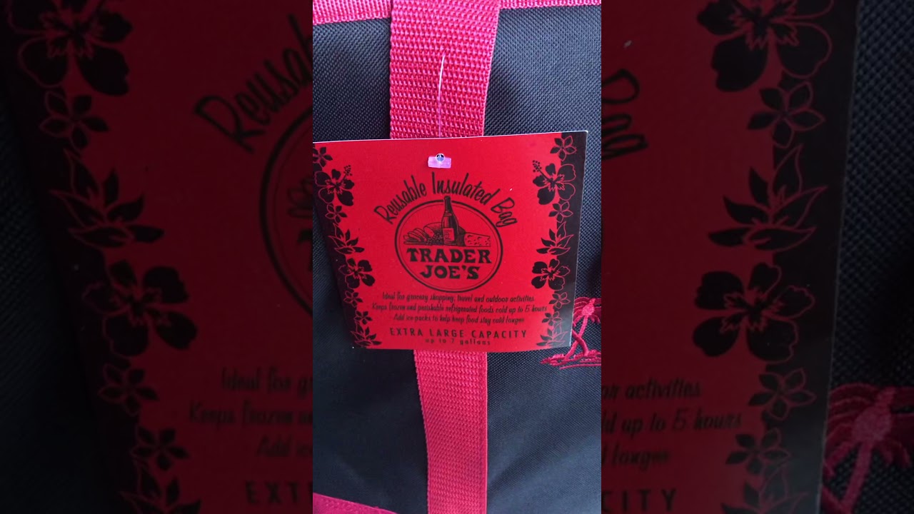 Trader Joe Insulated tote