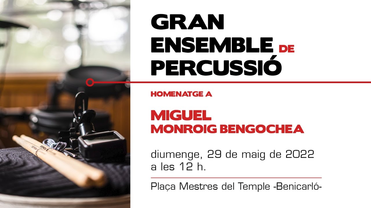 Ensemble Percussió Homenatge Miguel Monroig Bengochea