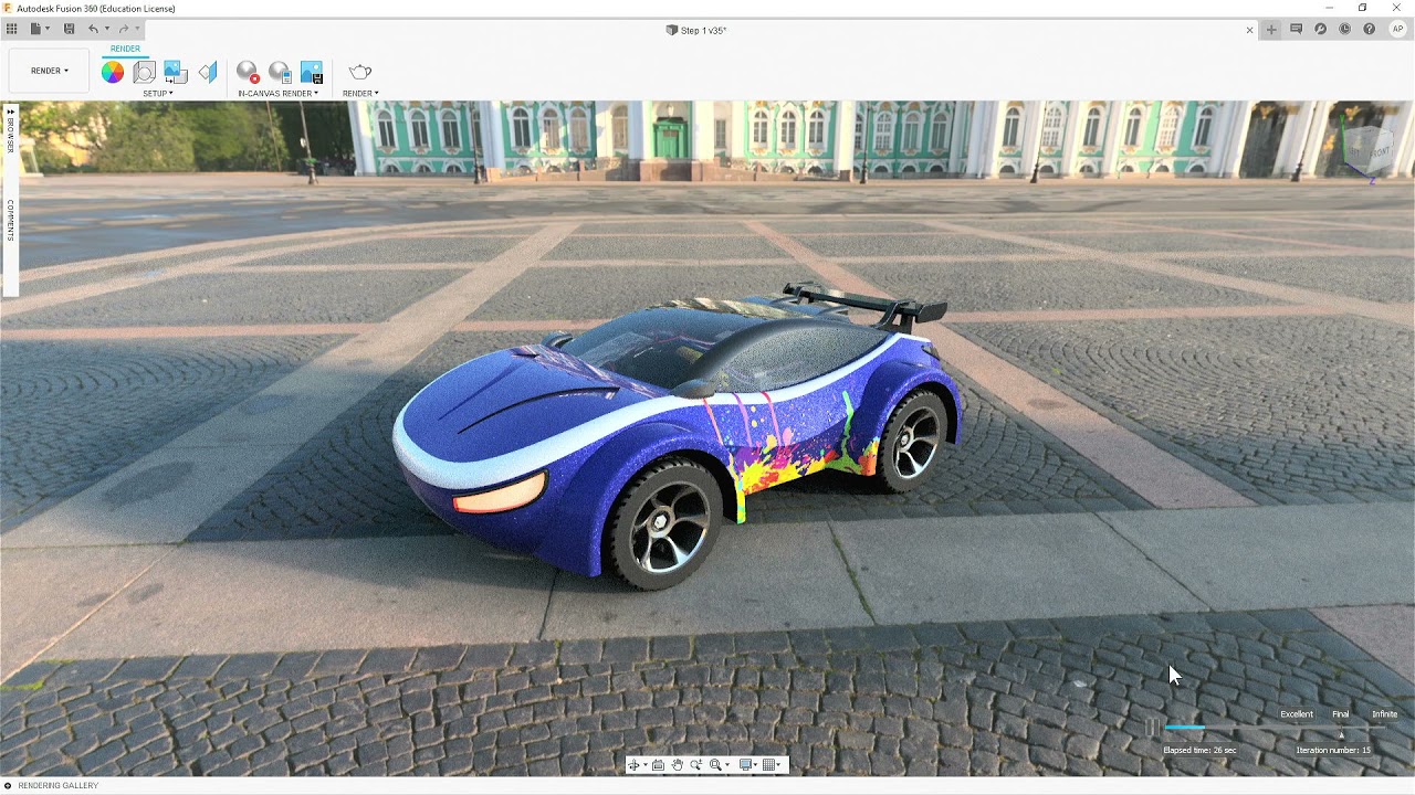 Создание фотореалистичной визуализации во Fusion 360