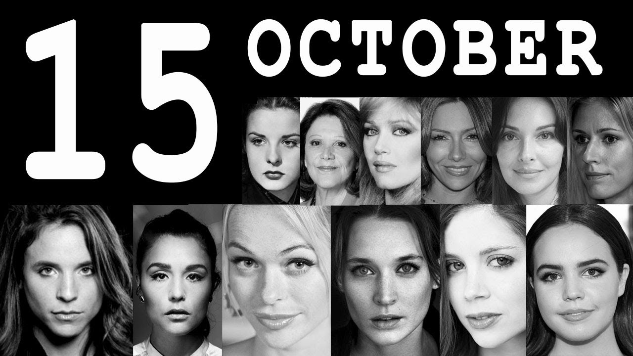October 15 Famous BirthDays People Celebrities