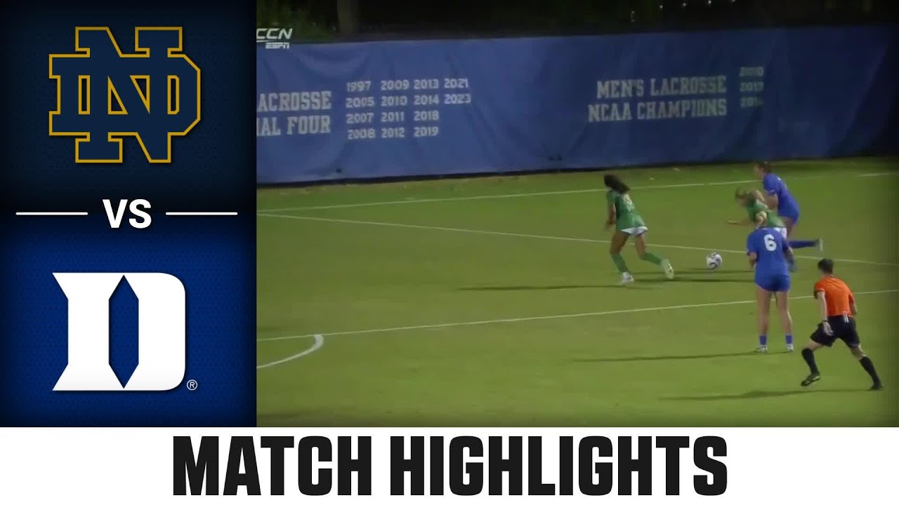 Notre Dame vs. Duke Match Highlights | 2024 ACC Women's Soccer