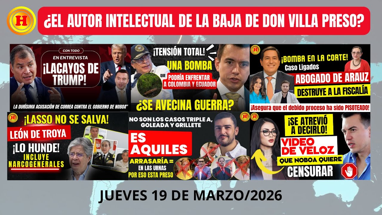 ¡EL CASO VILLAVICENCIO ARDE! ¿CAZARON AL AUTOR INTELECTUAL O NOS ESTÁN VENDIENDO UNA HISTORIA?