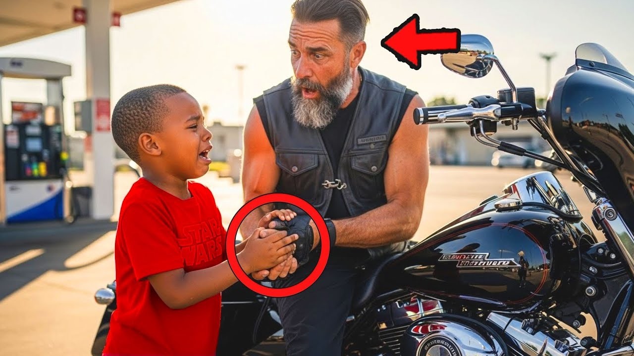 „Meine Schwester ist im Truck!“ – Junge stoppt Biker an Tankstelle, Jagd schockiert Staat