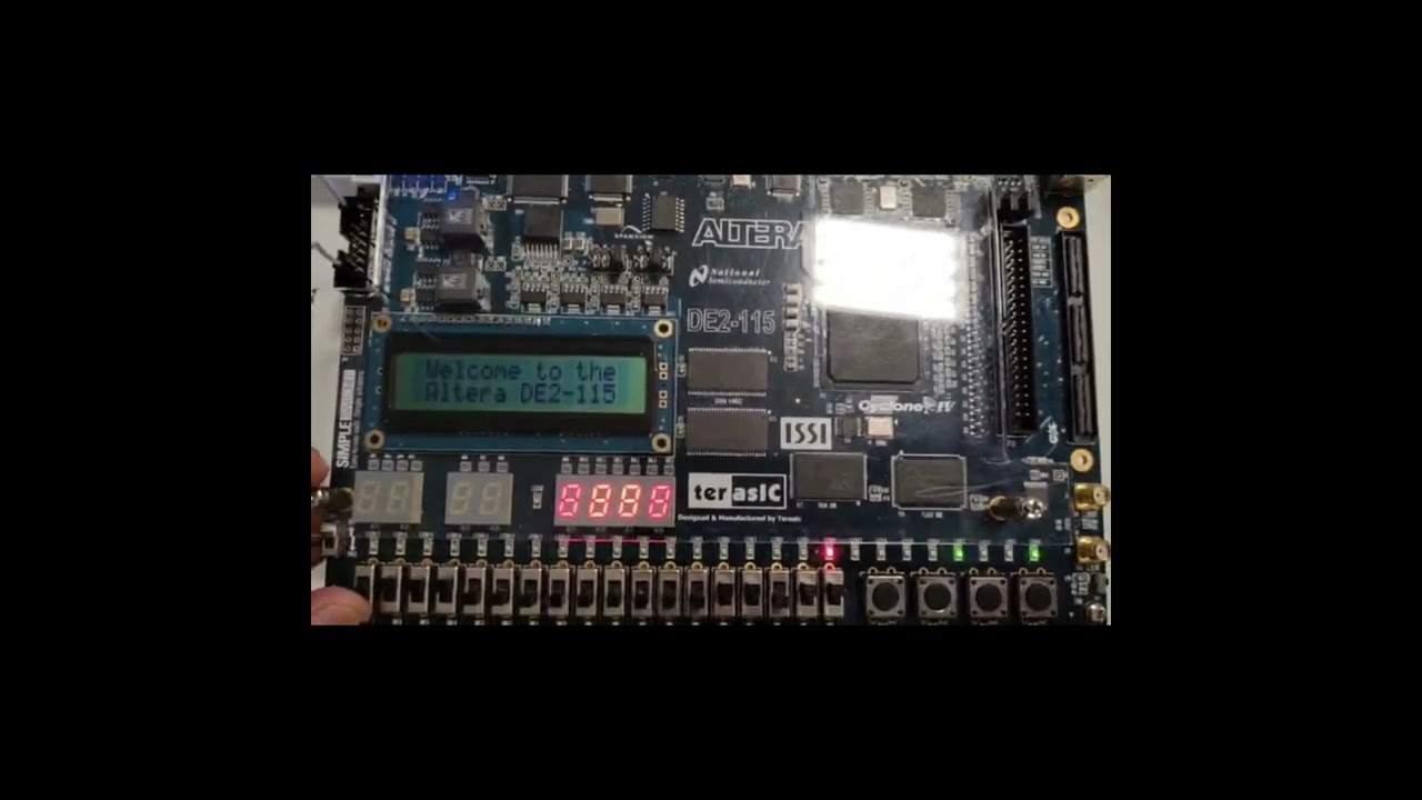 Seriell dataoverf&oslash;ring med HEX display og enable