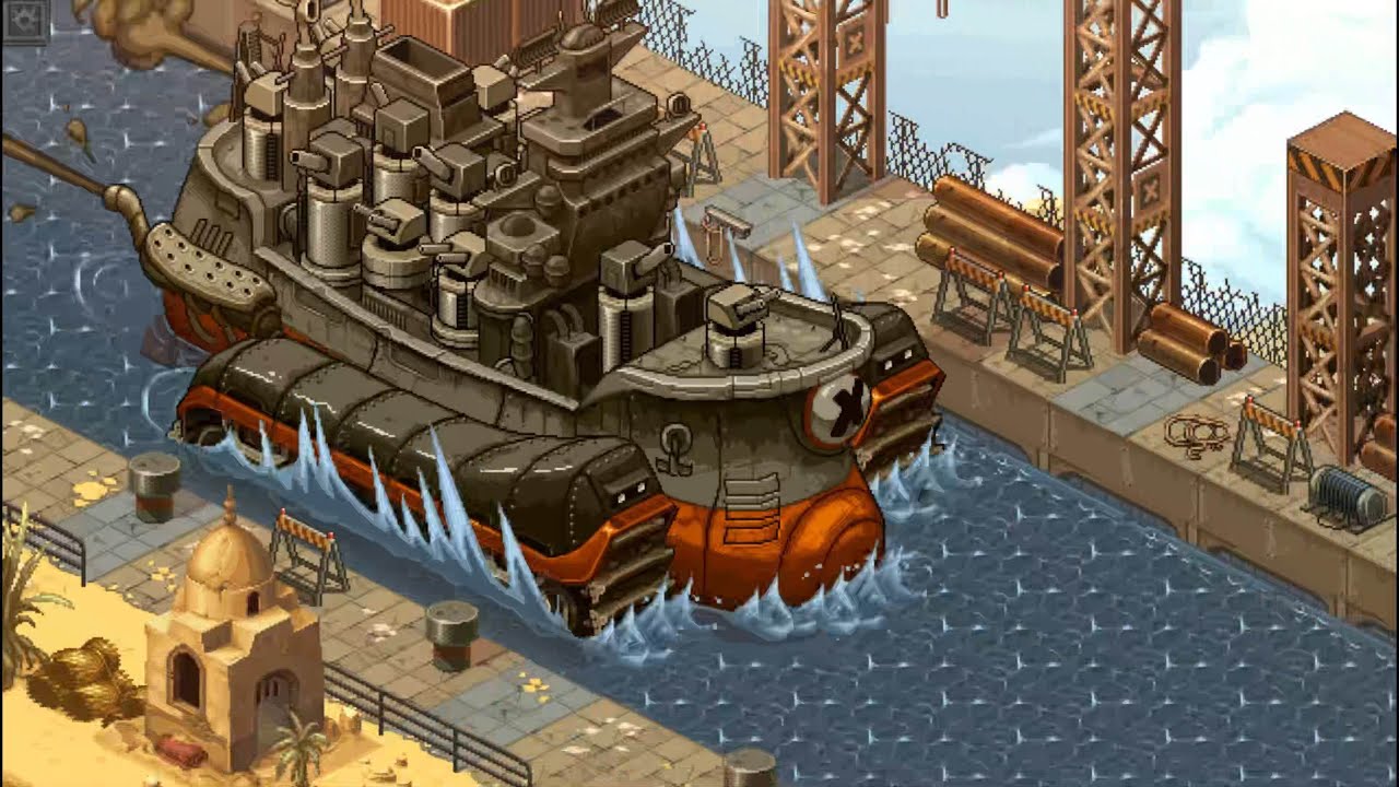 Metal Slug Tactics - Defeat the Big Shiee (Chapter 01: Argun Palm Desert)