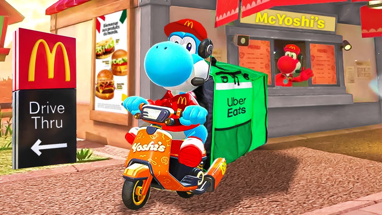 J'AI MIS UBER EATS DANS MARIO KART WORLD !