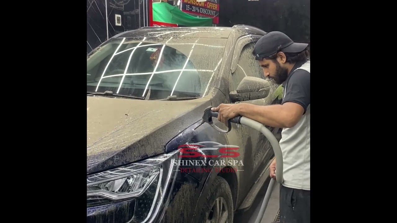XUV700 Covered in Heavy Mud | Satisfying Steam Wash Transformation