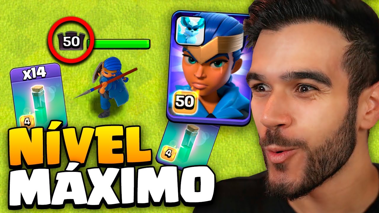 UPEI A CAMPEÃ REAL NÍVEL MÁXIMO E FIZ O ATAQUE SUPREMO DELA! CLASH OF CLANS
