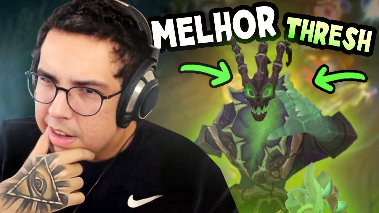 O CARA É O MELHOR THRESH DO BRASIL, ELE ACERTA TUDO!