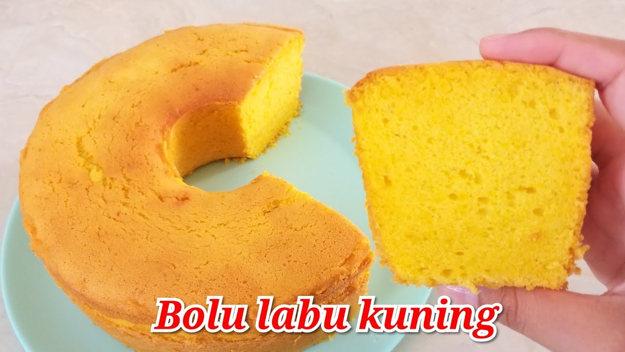 Bolu labu kuning panggang 4 telur legit lembut moist