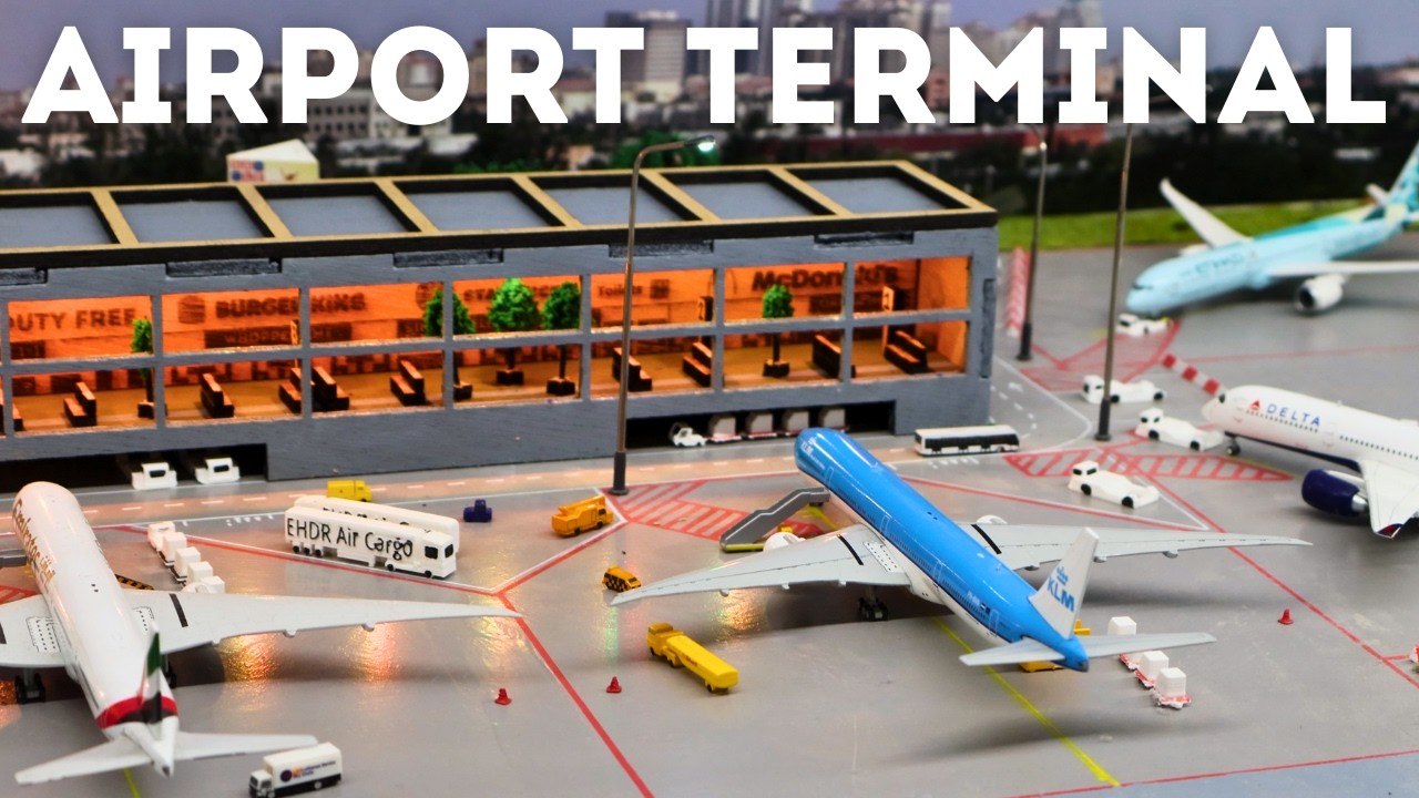 Building a Model Airport Terminal With a Laser Machine (Algo MK2)