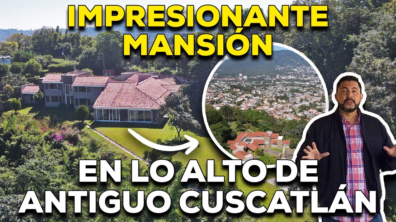 IMPRESIONANTE LA VISTA DESDE ESTA CASA EN VENTA EN ANTIGUO CUSCATLAN EN EL SALVADOR