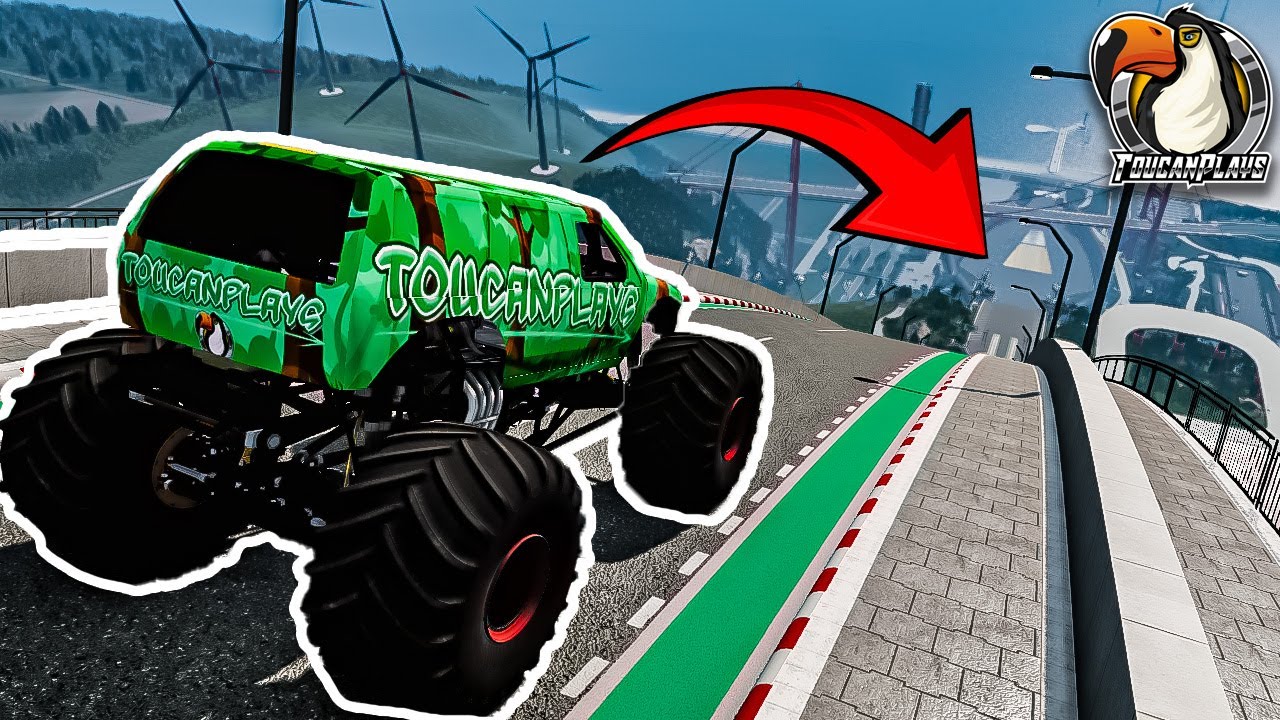 Потрясающая новая карта! — Car Jump Arena 2 (BeamNG)