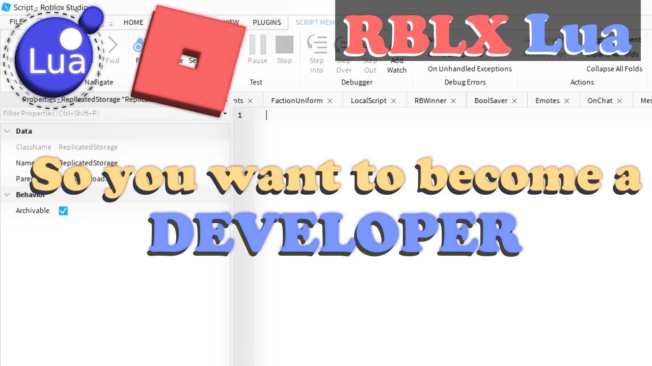 Printing and Properties | Roblox Lua