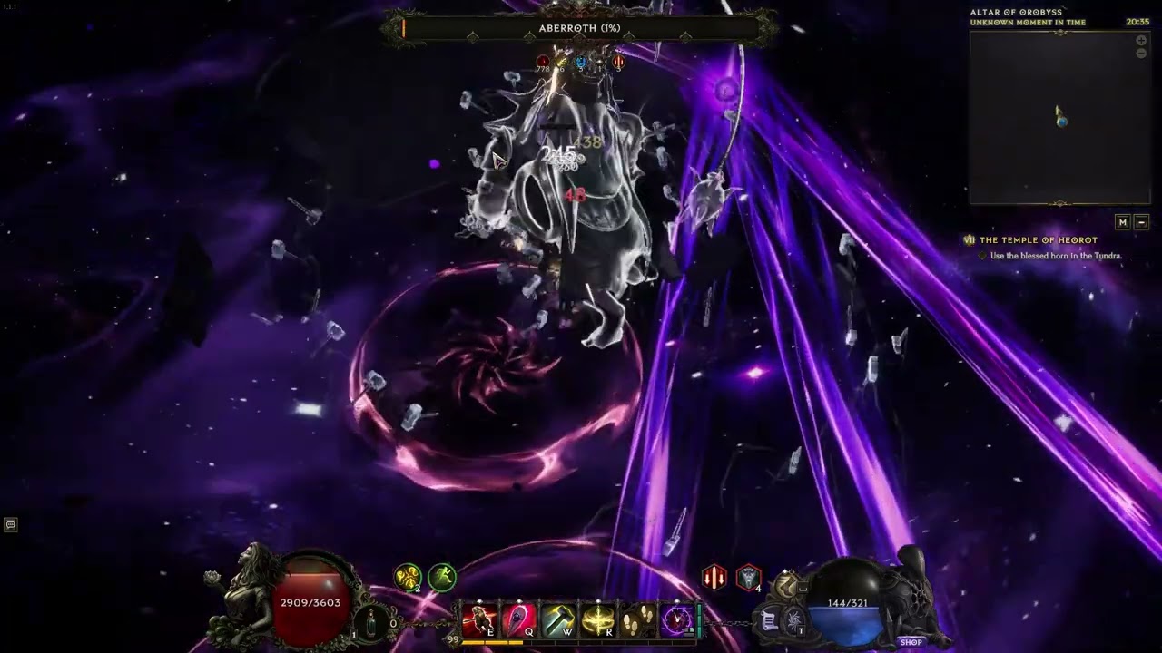 [Last Epoch 1.1]  - 10 Aberroth Kills in a row Deathless - Hammerdin Paladin - Pinnacle Boss (day 4)