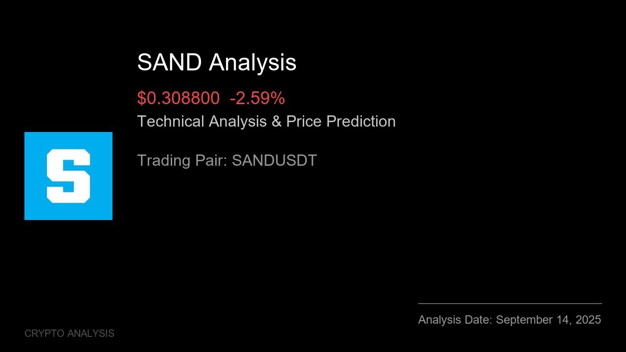 SAND (SANDUSDT) Technical Analysis - Price Prediction & Buy or Sell September 14, 2025