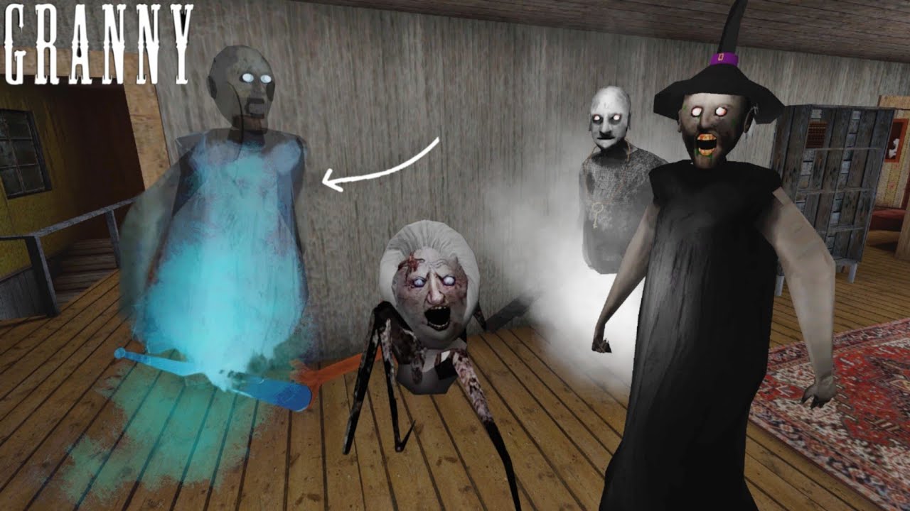 Ghost Granny Vs Ghost Grandpa in Granny Legacy and Granny 2 Return New Update