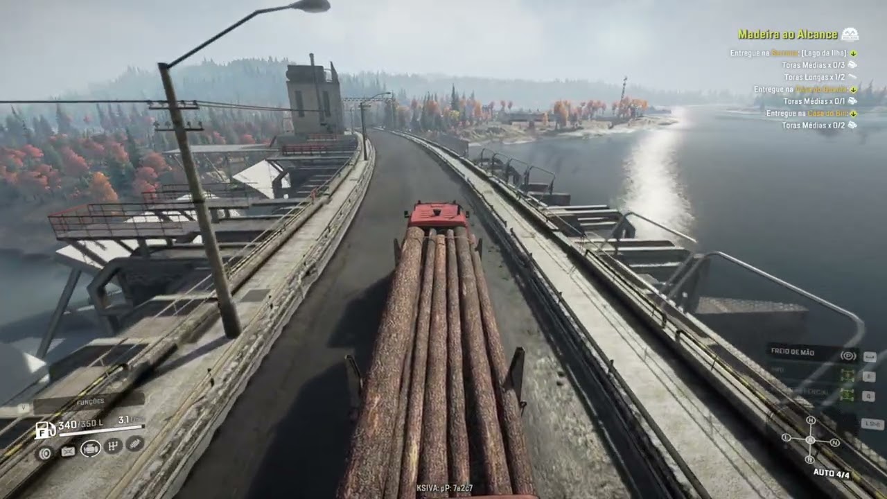 Snow Runner Gameplay Campanha Michigan Lago da ilha PRT 1 3 10