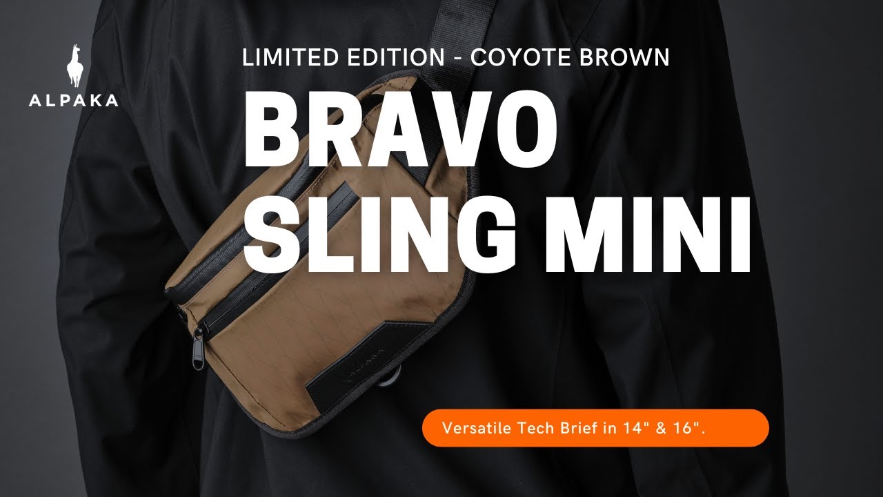 Bravo Sling Mini Coyote Brown - Limited Edition by ALPAKA #alpakagear #keepmovingforward #slingbag