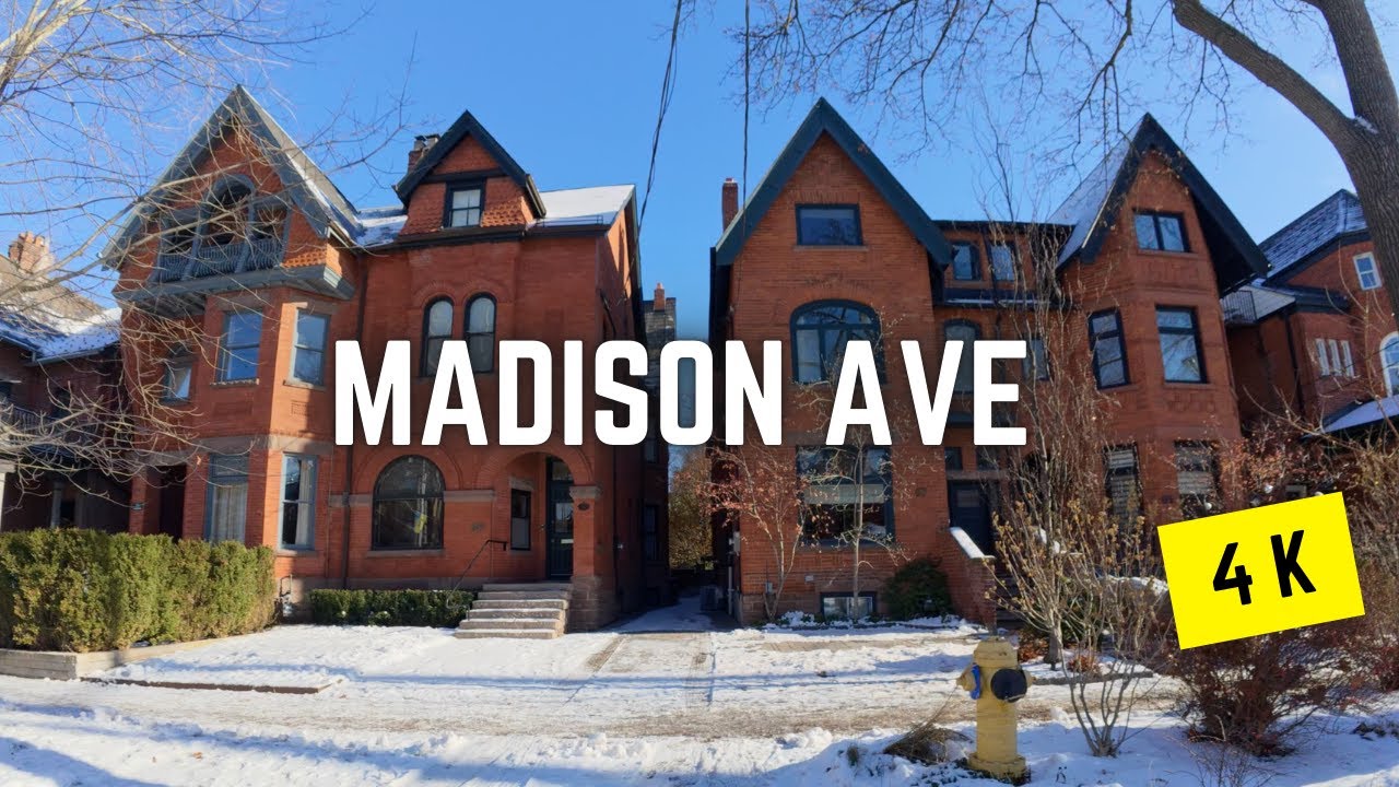 Toronto 🇨🇦 Walking Tour | Madison Ave in The Annex from Bloor to Dupont and Back (Dec 2025), 4K