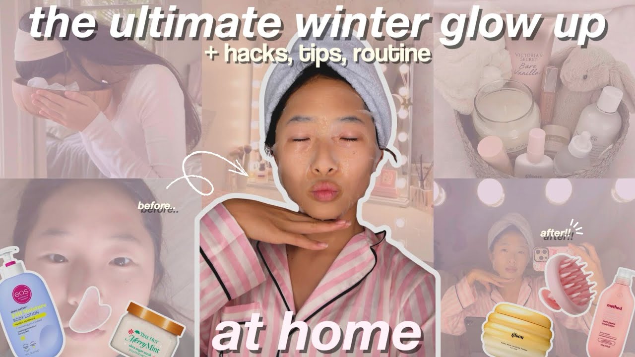 ИДЕАЛЬНАЯ ЗИМНЯЯ ПРОЦЕДУРА ДЛЯ СИЯЮЩЕГО КОЖИ☁️❄️ *лайфхаки, как дома, советы