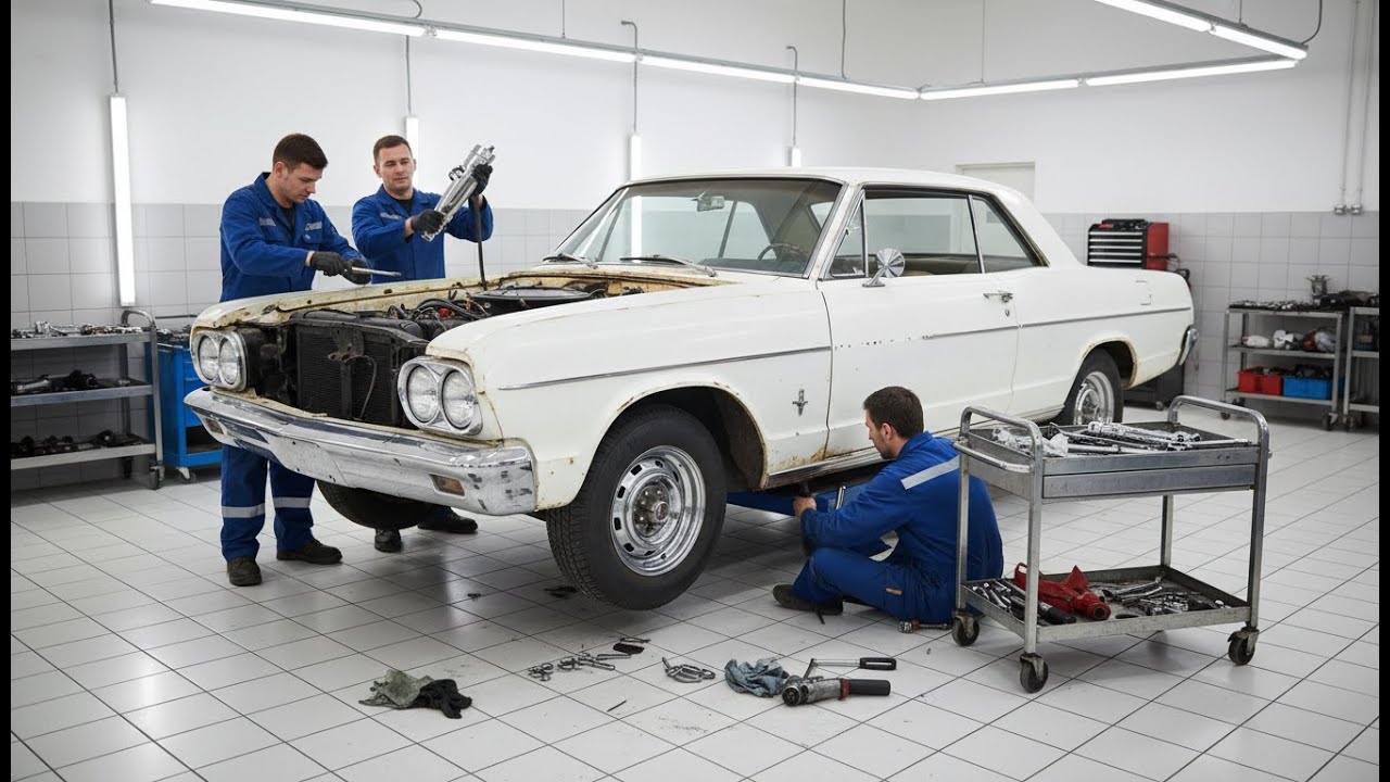 estoring a classic vintage car from old and rusty to 100% brand new.