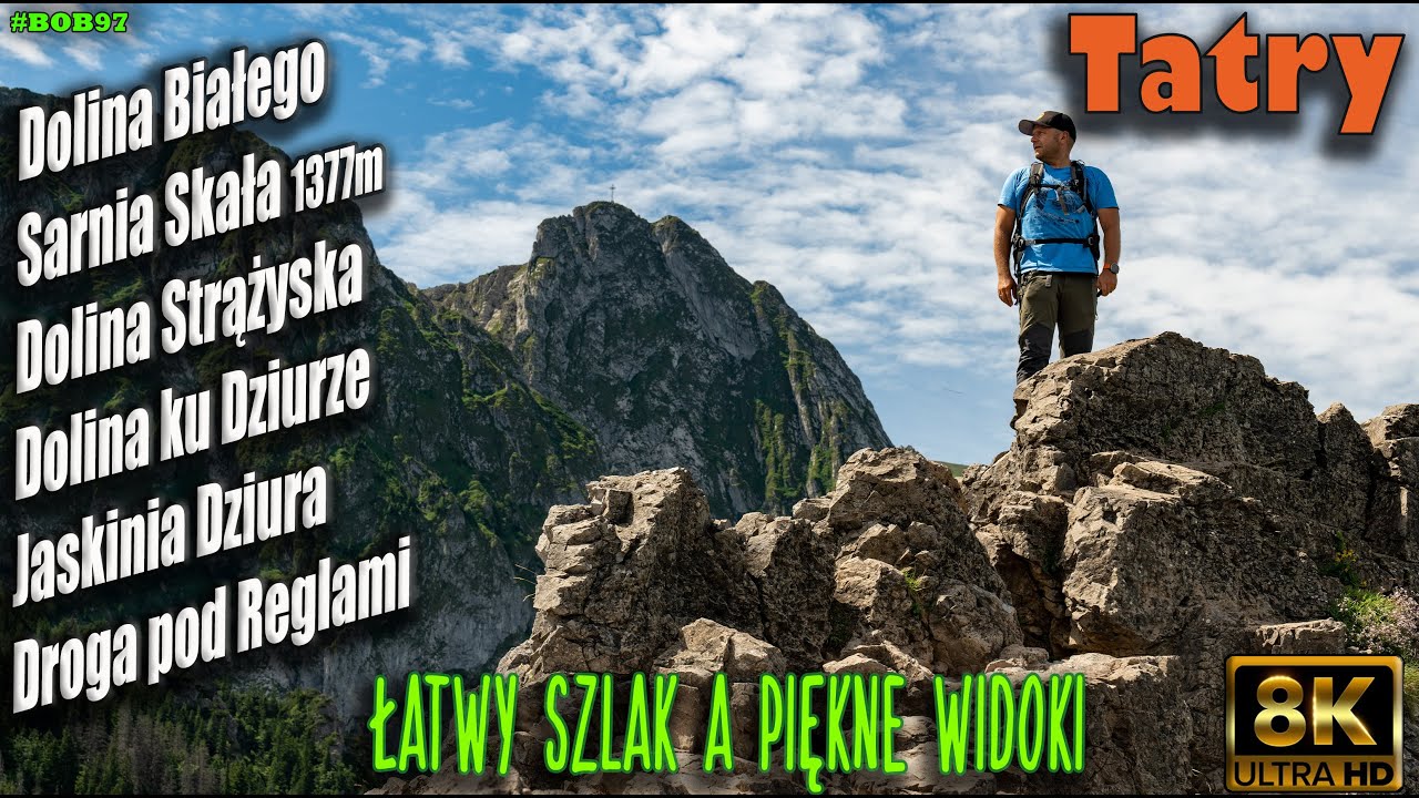 Tatry - Dolina Białego, Sarnia Skała, Dolina Strążyska, Dolina ku Dziurze i jaskinia Dziura [8k UHD]
