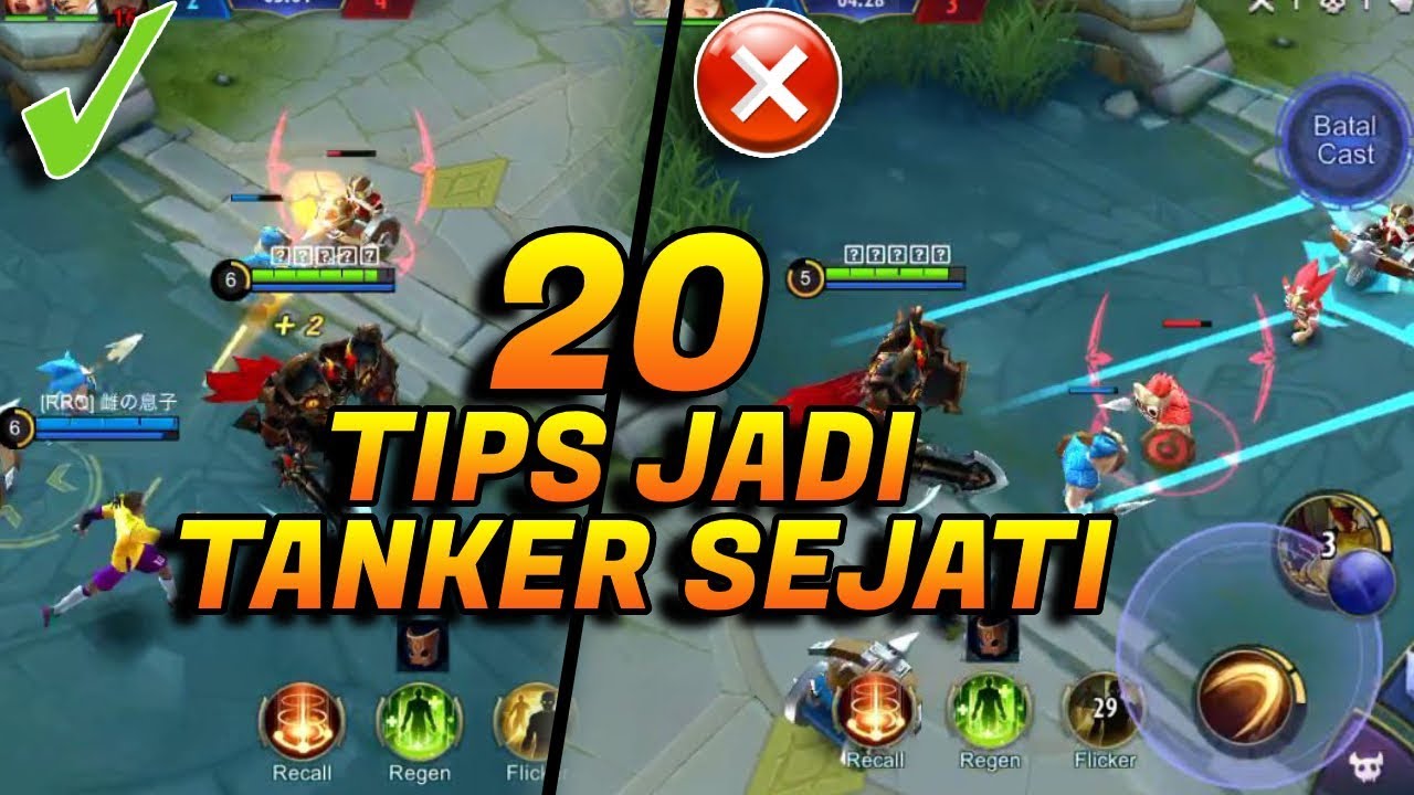 Kebanyakan User Tank Belum Tau, 20 TIPS UNTUK JADI TANK YANG LEBIH GG - Mobile Legends