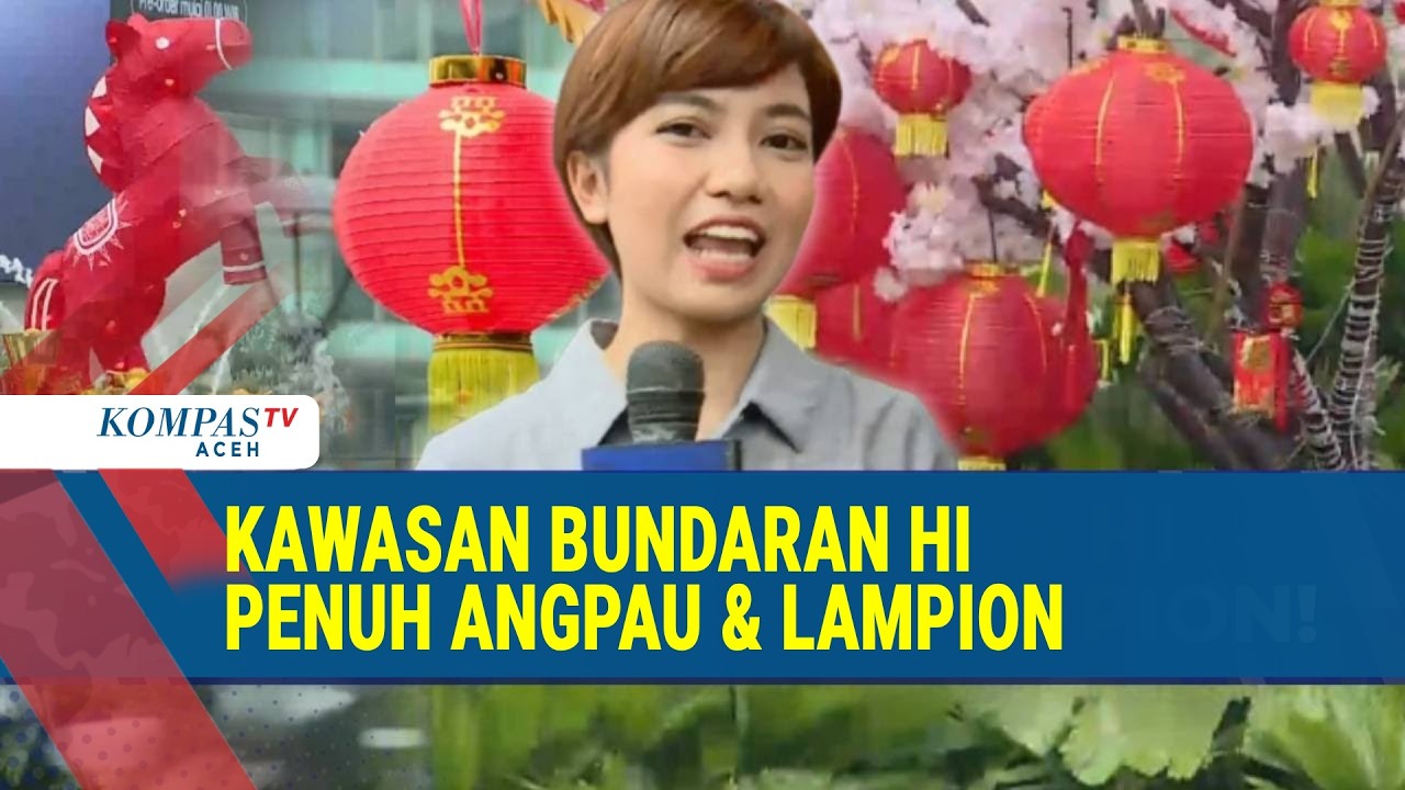 Merah Membara! Bundaran HI Bersolek Lampion Sambut Imlek