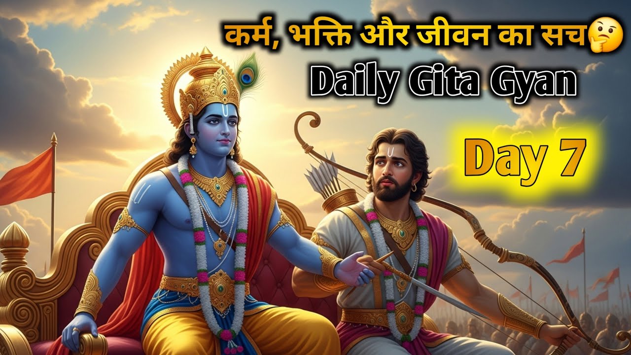 Shri Krishna Ka Gita Gyan | Daily Gita Story | Karm, Bhakti aur Jeevan Ka Sach 