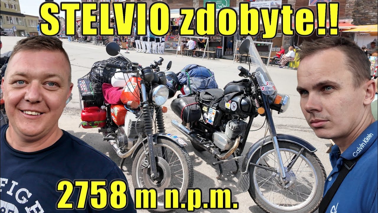 Wjechaliśmy MZ i WSK na STELVIO 😎😎 Duży PROBLEM z noclegiem.. DROGO 😱😱