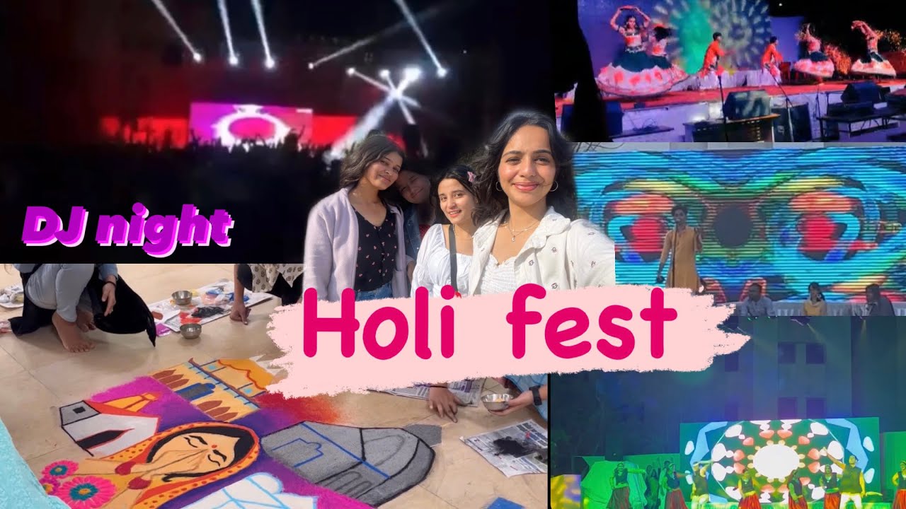 Holi fest (fyoli) // DJ NIGHT// DOON UNIVERSITY//Part-1