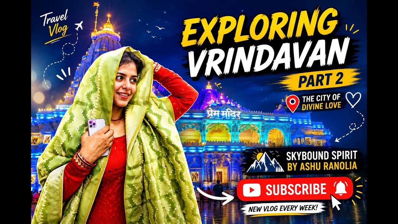 Exploring vrindavan I part 2 I ashu_097_ vlogs I hisar village girl travel I