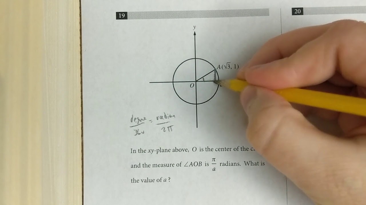 How to solve radians questions on the SAT – 4 quick examples from recen tests.