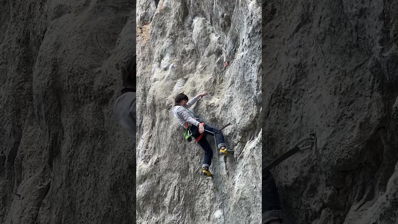AKISAI CLIMB: 二子山 乾杯（5.14b, 8c）[Kampai at Mt. Futago]