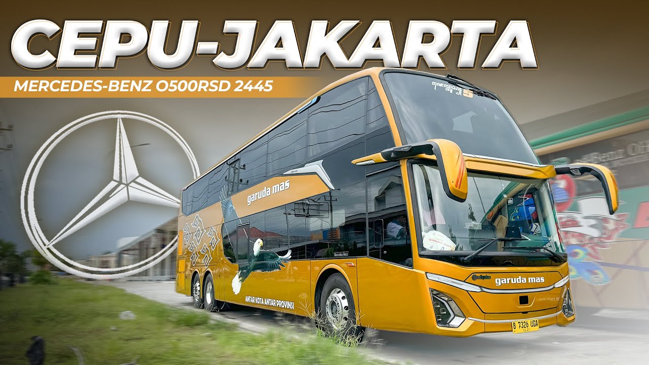 NAIK BUS PALING CANGGIH SE INDONESIA ‼️ Garuda Mas Mercedes Benz 2445 Cepu Jakarta #1